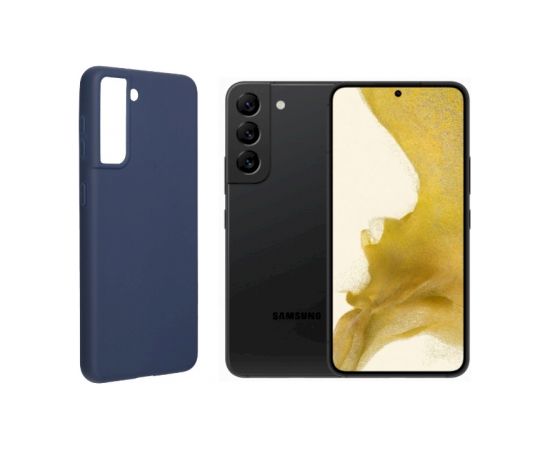 Fusion soft matte case силиконовый чехол для Samsung S906 Galaxy S22 Plus + синий