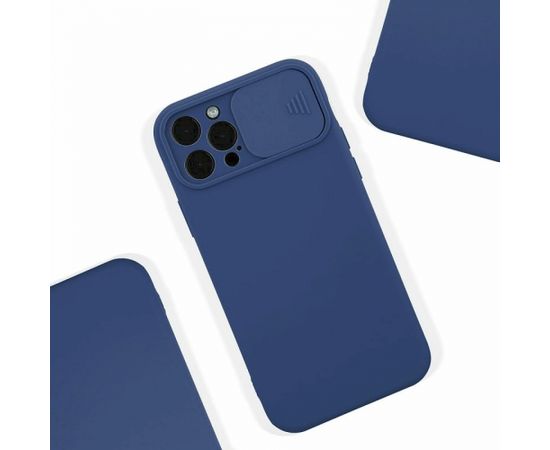 Fusion Camera Protect силиконовый чехол для Apple iPhone 13 Pro Max синий