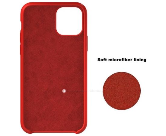 Fusion elegance fibre izturīgs silikona aizsargapvalks Xiaomi Mi 8 Lite sarkans