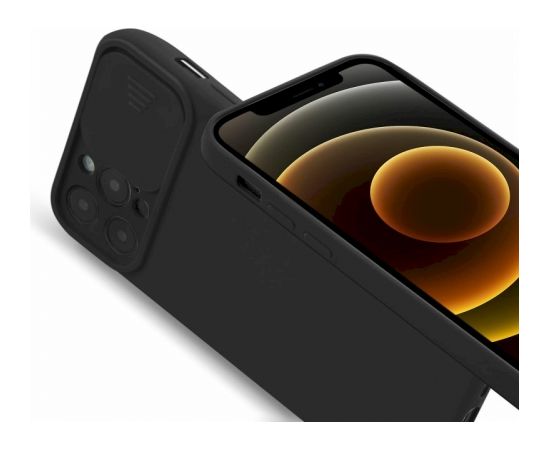 Fusion Camera Protect silikona aizsargapvalks Apple iPhone 13 Pro Max melns