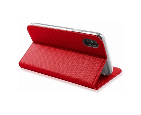 Fusion Magnet Book Case grāmatveida maks Xiaomi Mi Note 10 sarkans