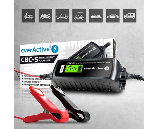Car charger everActive CBC5 6V/12V Akumulatoru lādētāji, starteri