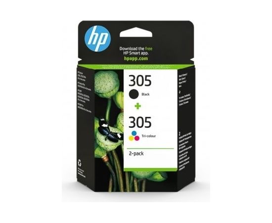 HP Hewlett-Packard No.305 (6ZD17AE), Black + Multipack