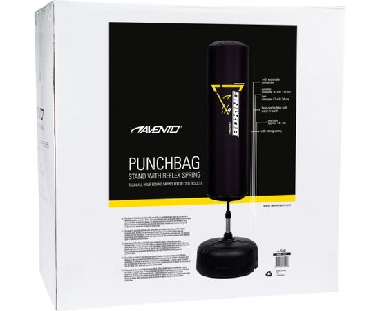 Punchbag inflatable stand AVENTO 41BB 110x30x30cm Black/Yellow