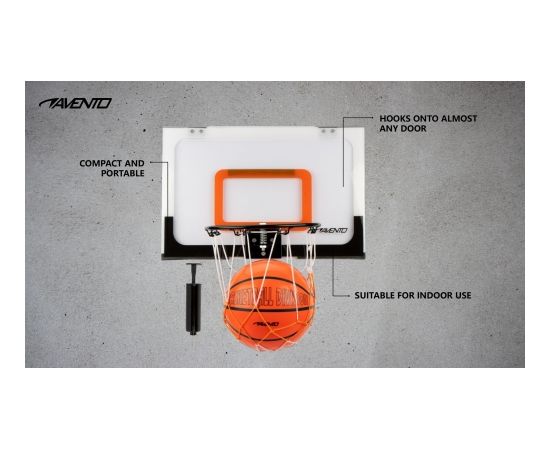 Basketball set mini AVENTO 47BM with grid + ball + pump