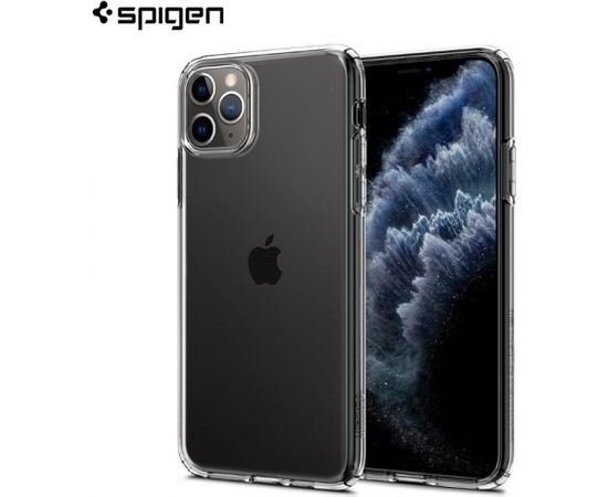 Spigen Liquid Crystal Elastīgs triecienu absorbējošs aizmugures maks priekš Apple iPhone 11 Pro Caurspīdīgs