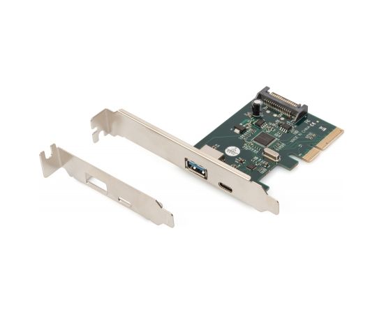 DIGITUS PCIe card, USB-C 3.1 Gen 2, 10Gpbs, USB-A 3.1