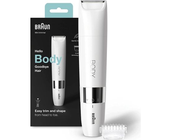 Braun BS1000 Wet & Dry White Body Mini Trimmer