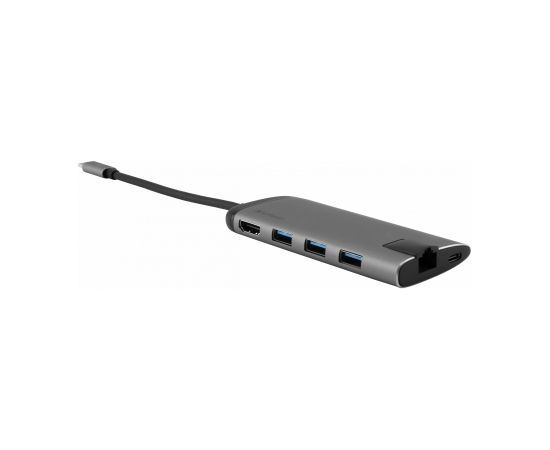 Verbatim 49142 interface hub USB 3.2 Gen 1 (3.1 Gen 1) Type-C 1000 Mbit/s Black, Silver