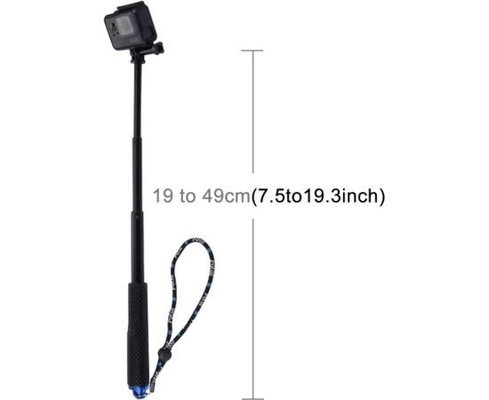 Puluz Selfie Stick for sports cameras PZ150 (black)