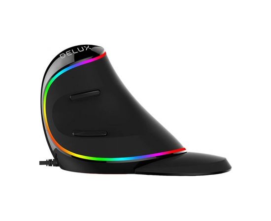 Wired Vertical Mouse Delux M618Plus 4000DPI RGB