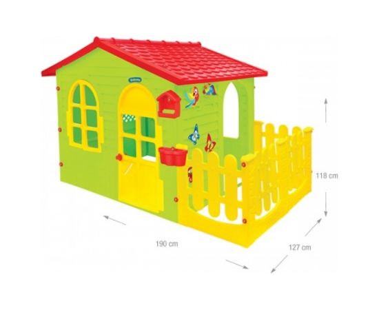 Mochtoys Детский домик садовый с забором 190x127x118  cm 12243