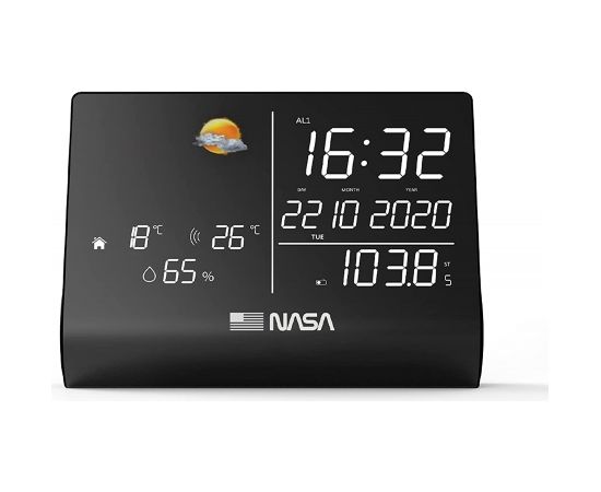 Nasa WSP1300 black Weather Station/Speaker BT