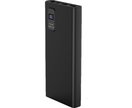 Platinet power bank 10000mAh PD QC LED, black