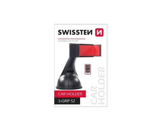 Swissten S-GRIP S2 Premium Универсальный держатель с 360 ротацией на стекло Для устройств 3.5'- 6.0' дюймов Черный