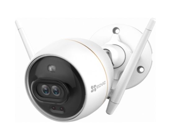 Ezviz C3X 2MP 2K Divu linzu ārtelpu IP67 kamera ar uzlabotu AI ultra dzidru nakts redzamību Wi-Fi Micro SD Balta
