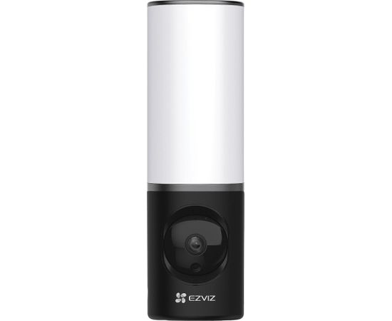 Ezviz LC3 2in1 4MP 2K+ Gudrā Ārtelpu IP65 drošības sistēma ar sienas gaismekli 700lm un nakts redzamības krāsu kameru Balta