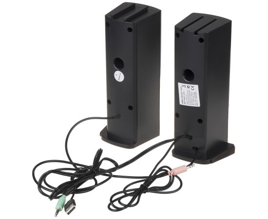 Audiocore 2 in 1 PC Speaker Soundbar Computer RGB LED Backlight Stereo Gaming USB 2 x 3W AUX 3.5 mm