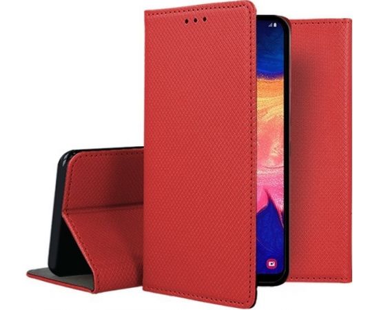 Mocco Smart Magnet Book Case Grāmatveida Maks Telefonam Xiaomi 12 Pro Sarkans