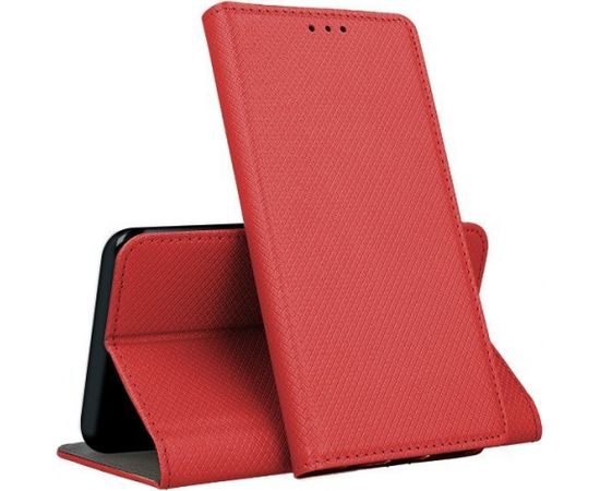 Mocco Smart Magnet Book Case Grāmatveida Maks Telefonam Xiaomi 12 Pro Sarkans