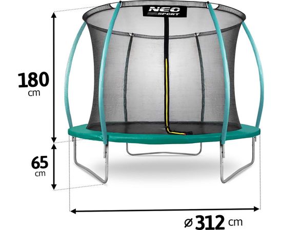 Neo-Sport batuts ar iekšējo tīklu 10FT 312 cm