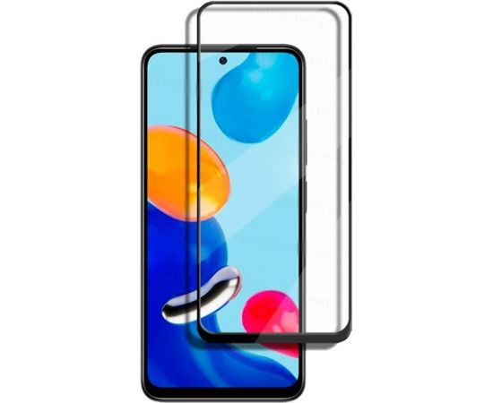 Fusion full glue 5D aizsargstikls pilnam ekrānam Xiaomi Redmi Note 11 / Note 11S melns