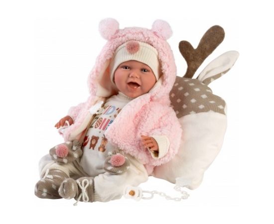 Llorens Lelle Mimi 42 cm (raud, runā, ar mānekli, mīkstais ķermenis, lokas rokas un kājas) Spānija LL74028