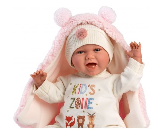 Llorens Lelle Mimi 42 cm (raud, runā, ar mānekli, mīkstais ķermenis, lokas rokas un kājas) Spānija LL74028