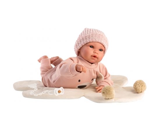 Llorens Кукла младенец с одеялом 36 см (плачет, говорит, с соской, мягкое тело) Испания LL63644