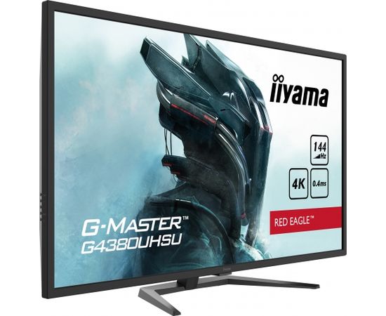 Iiyama Red Eagle Gaming Monitor G-Master G4380UHSU-B1 42.5 ", VA, 3840 x 2160 pixels, 16:9, 0.4 ms, 550 cd/m², Black, 144 Hz, HDMI ports quantity 2