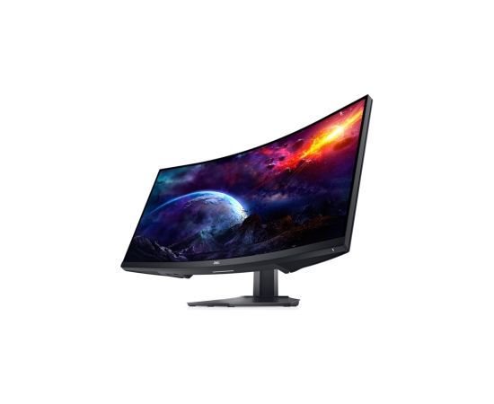 Dell LCD S3422DWG 34 ", VA, WQHD, 3440 x 1440, 21:9, 2 ms, 400 cd/m², Black, HDMI ports quantity 2