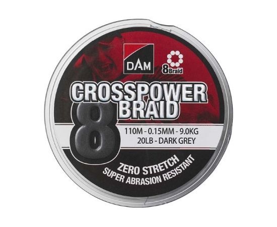 D.a.m. Pītā aukla "DAM Crosspower 8-Braid" (150m, 0.20mm)