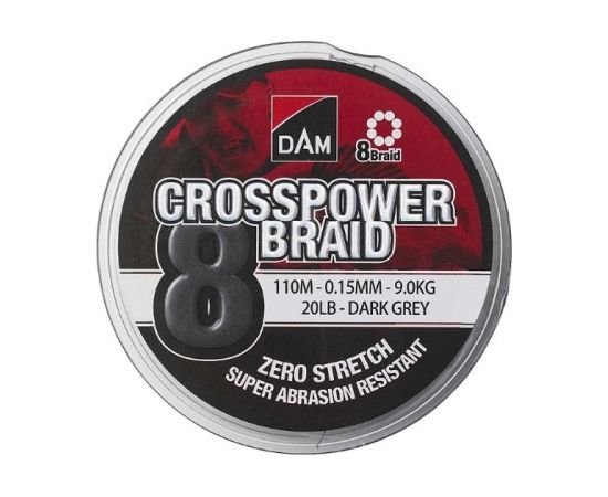 D.a.m. Pītā aukla "DAM Crosspower 8-Braid" (150m, 0.22mm)