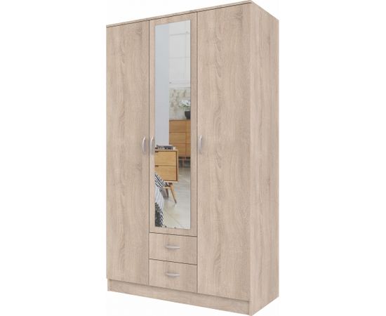 Top E Shop Topeshop ROMANA 120 SON L bedroom wardrobe/closet 6 shelves 3 door(s) Oak