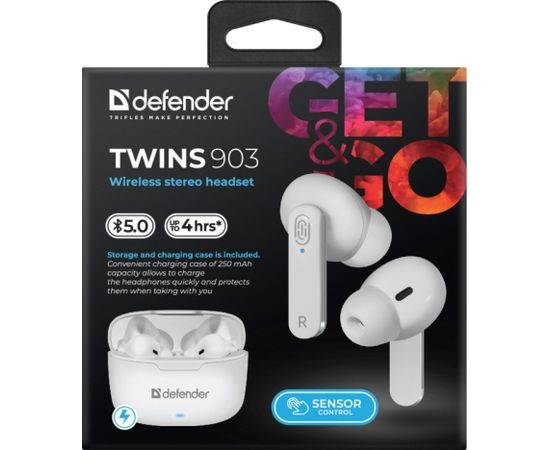 Defender Bluetooth headphones TWINS 903 white