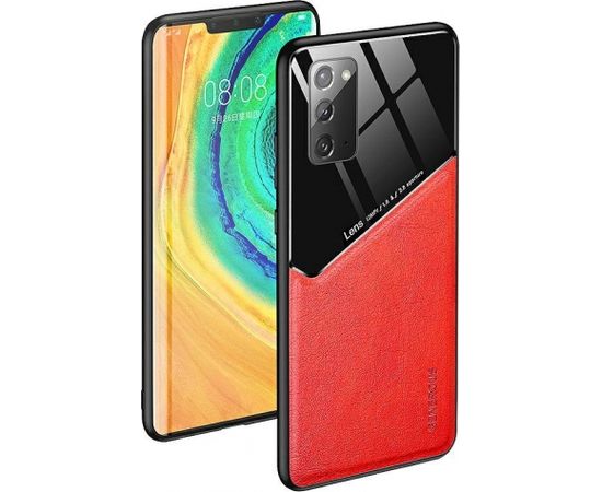 Mocco Lens Leather Back Case Aizmugurējais Ādas Apvalks Priekš Xiaomi Mi 11 Sarkans