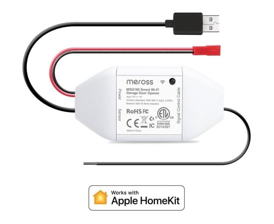 Smart Garage Door Opener Works with Apple Homekit Meross