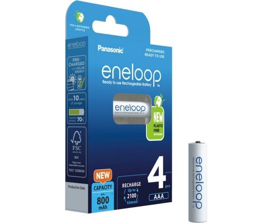 Panasonic eneloop rechargeable battery AAA 800 4BP