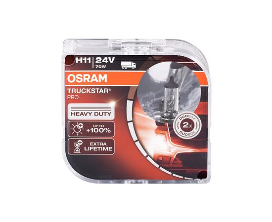 Osram Spuldžu komplekts 64216TSP-HCB TRUCKSTAR PRO +100% 24V H11 70W 24V