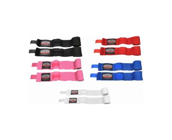 Boksa pārsēji Masters boxing bandage wraps &#8211; BBE-4 1304-02 - biały