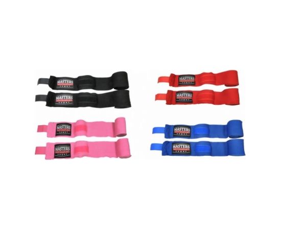 Boksa pārsēji Elastic boxing bandage Masters &#8211; BBE-3 1306-02 - różowy