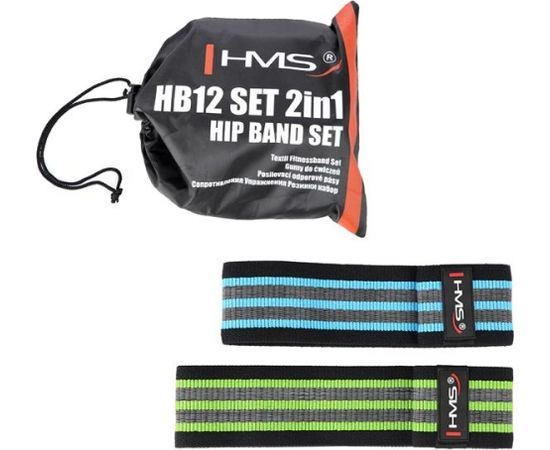 Pretestības gumiju komplekts HB12 SET 2in1 HIP BAND SET HMS