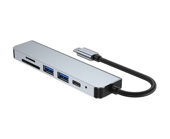 Tech-Protect V4 Type-C Multiport Hub 6in1 USB / HDMI / SD / PD