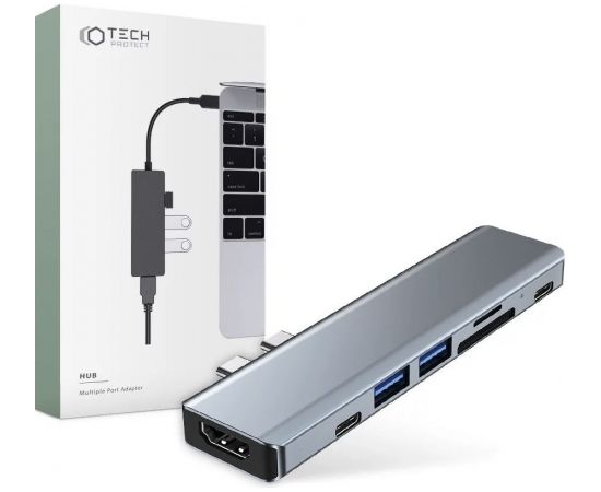 Tech-Protect V5 Multiport Hub for Apple MacBook 7in1 USB 3.2 / HDMI / SD / PD