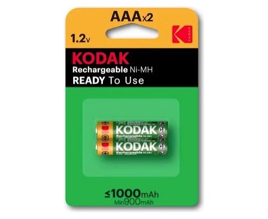 Kodak rechargeable Ni-MH R3 1000 mAh (2 pack)