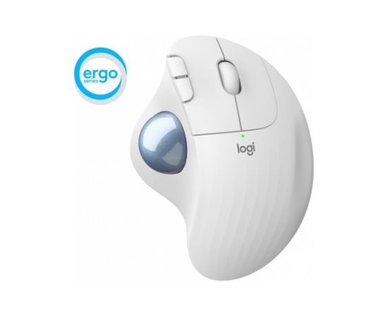 Ergonomic mouse Logitech M575, wireless, White