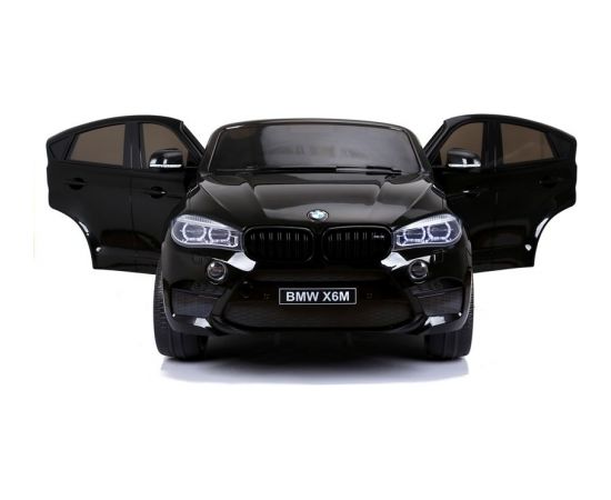 Vienvietīgs elektromobilis BMW X6M, melns-lakots
