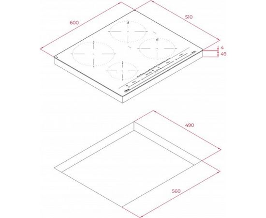 Induction hob Teka IZC 64630 black