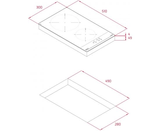 Built in induction hob Teka IBC 32000 TTC