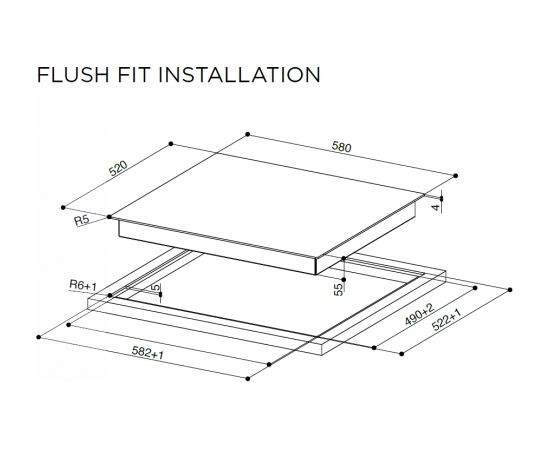 Induction hob Faber FCH 64 BK KL